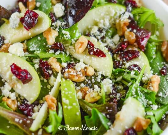 Apple Walnut Cranberry Salad