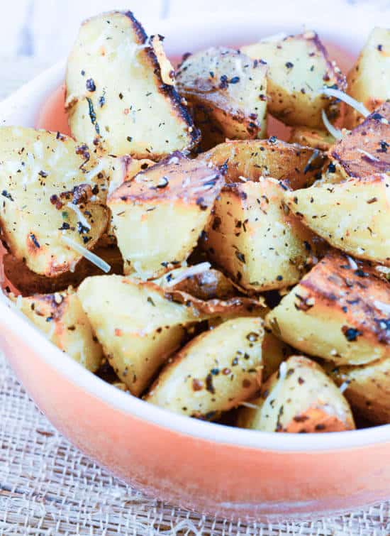 Roasted New Potatoes With Parmesan And Fresh Herbs - Green Valley Kitchen