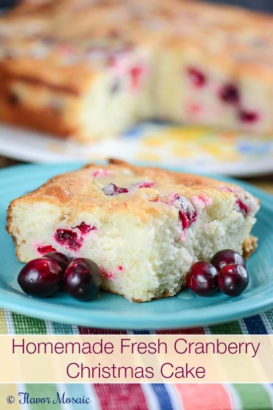 Cranberry Christmas Cake