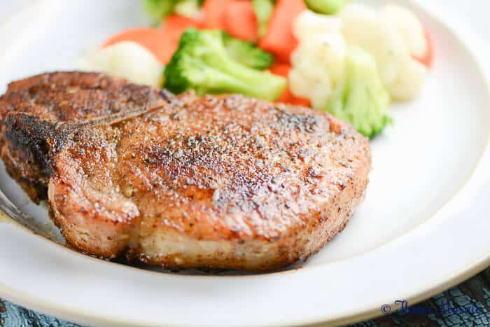 Baked Pepper Sage Pork Chops