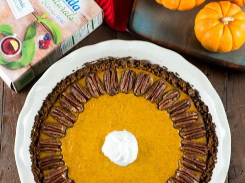 Pumpkin Pie with a Gingersnap Crust - Flavor Mosaic