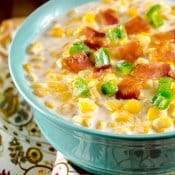 Homemade Creamed Corn with Jalapenos and Bacon