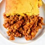 Lentil Sloppy Joe Cornbread Casserole