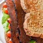 Vegan Bacon Lettuce Tomato Sandwich