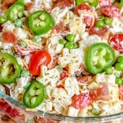 Bacon Ranch Pasta Salad Texas Style