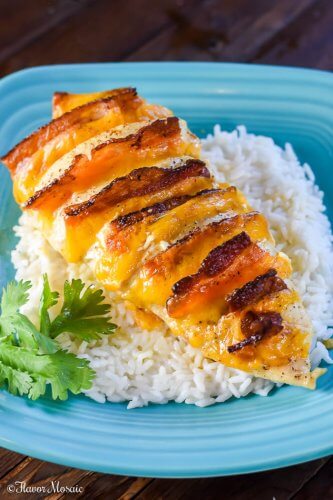 Hasselback Chicken Stuffed with Bacon and Cheddar
