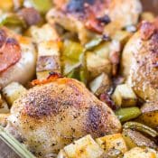 Oven Baked Chicken Thighs with Bacon and Ranch