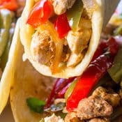 Easy Turkey Fajitas