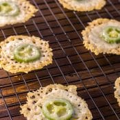 Jalapeno Parmesan Crisps - Keto - Low Carb - Gluten Free