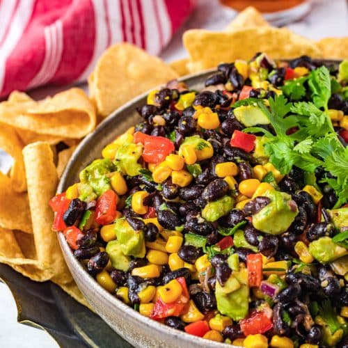 Bowl with Mexican Corn And Black Bean Salad recipe