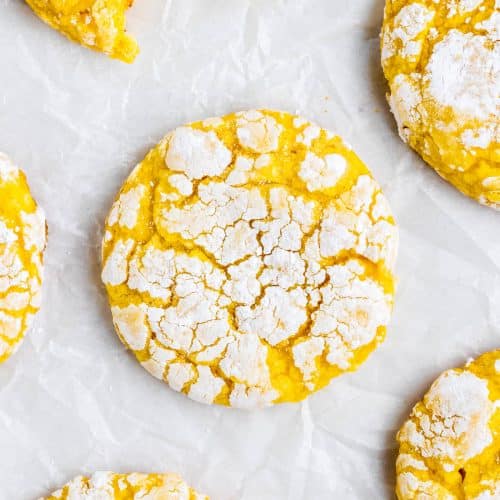 Overhead view of Lemon Cool Whip cookies