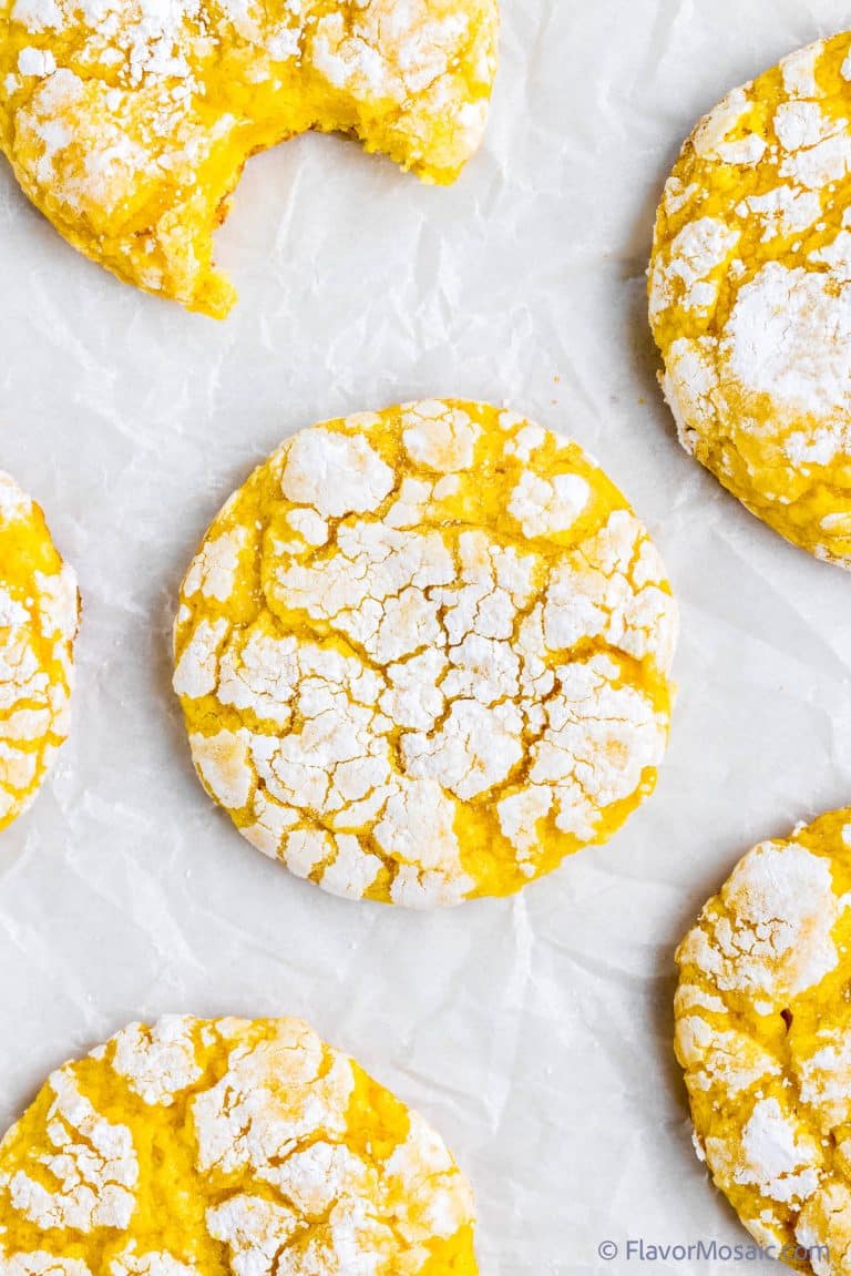 Overhead view of Lemon Cool Whip cookies